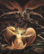 William Blake The Great Red Dragon and the Woman Clothed with the Sun Sweden oil painting reproduction